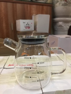 Bình rót thuỷ tinh nắp inox