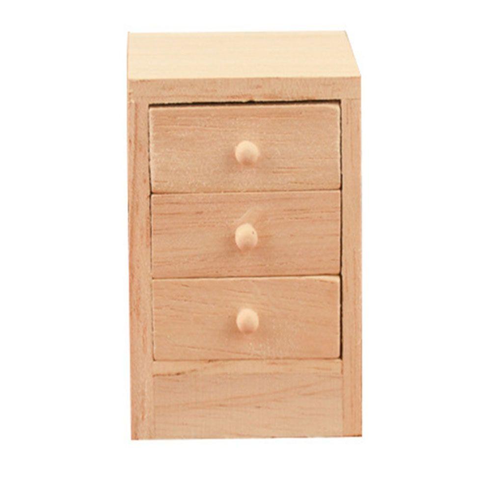 Bàn Đầu Giường Mini 4.1 * 4.4 * 6cm Trang Trí Nhà Búp Bê DIY
