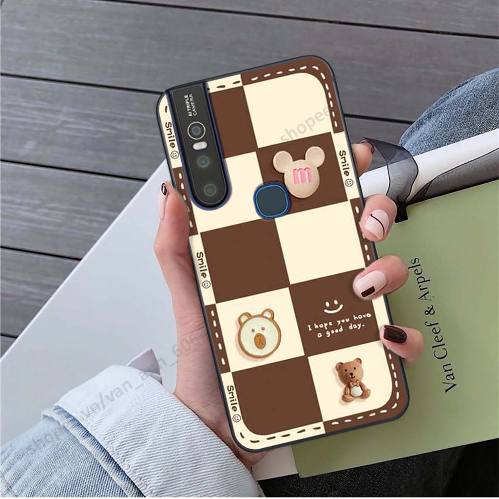 Ốp lưng Vivo V15 / V15 Pro hình gấu, kẹo dễ thương cute