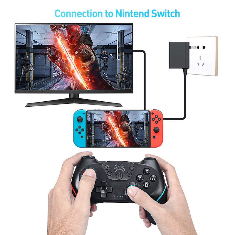 Tay cầm chơi game không dây cho Nintendo Switch Pro | BigBuy360 - bigbuy360.vn