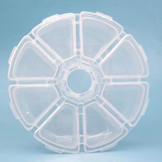 Hộp Tròn 8 ô Đựng Đồ, Đựng Fan Mi, Mi Rời, Mi hủ, Đựng Trang Sức Và Phụ Kiện