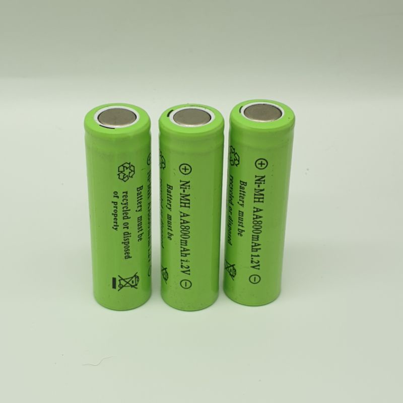 Achun.vn - PIN SẠC Ni-MH AA 1500mAh/2500mah - 1.2V kích thước 14x50mm đầu phẳng