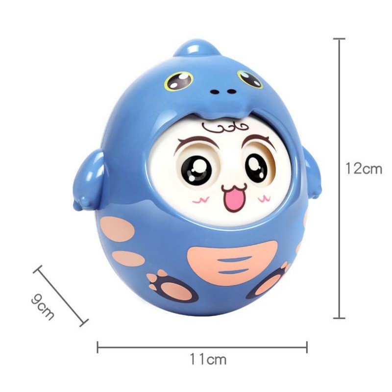 Con Lật Đật Cho Bé Hình Khủng Long Đáng Yêu Phát Nhạc Đồ Chơi Nhựa ABS An Toàn LD05