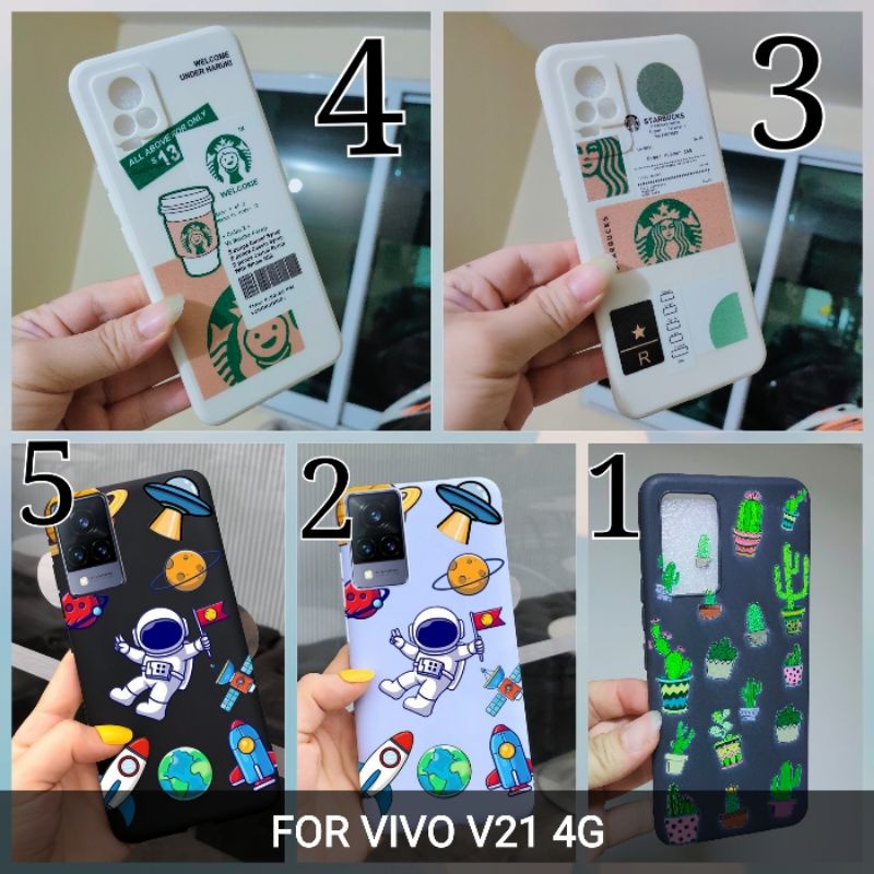 Ốp Điện Thoại Silicon Dẻo In Họa Tiết Cho Vivo V21 4G/ V20