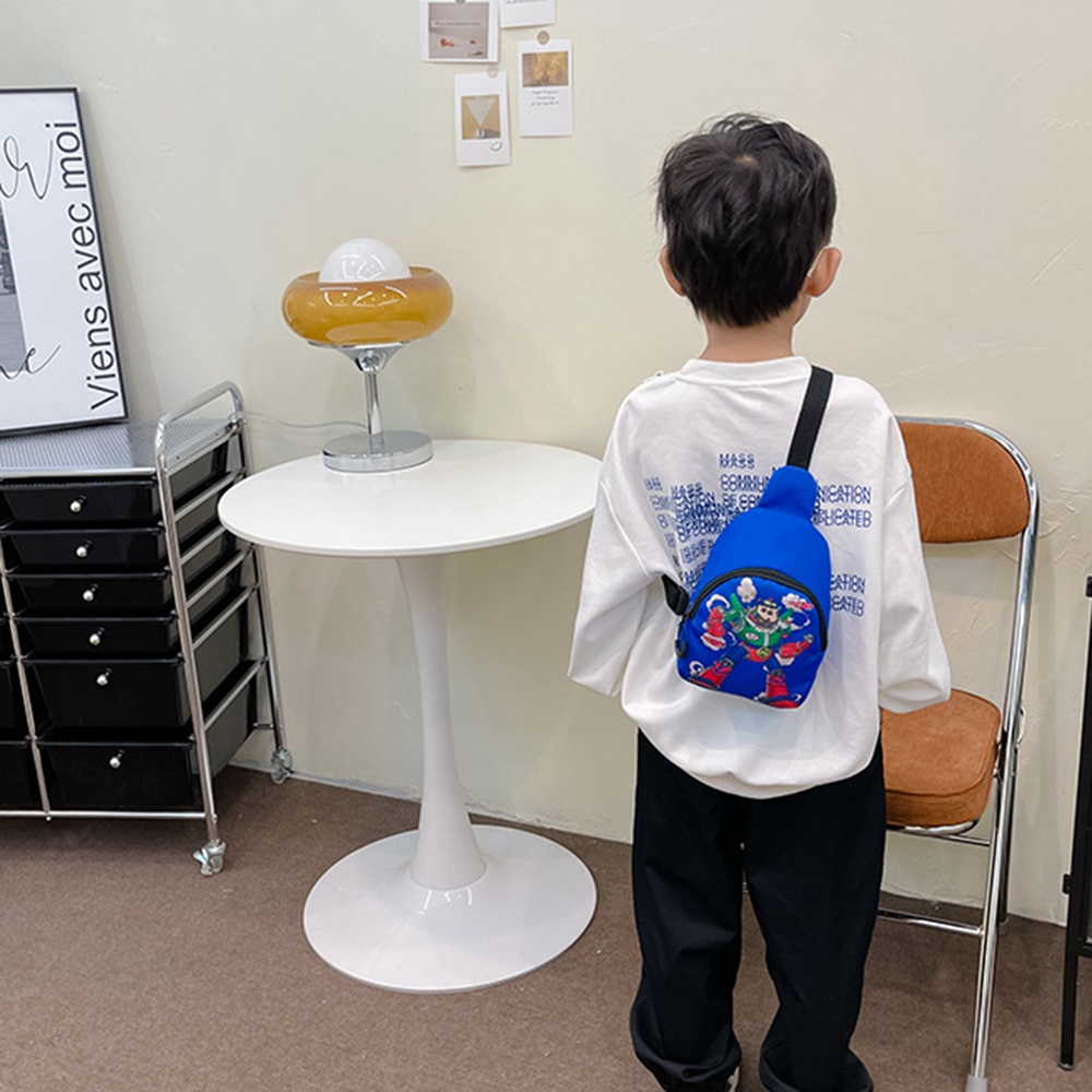 Túi Đeo Chéo Ngực In Họa Tiết Hoạt Hình SpongeBob Dễ Thương Cho Bé Trai + Gái