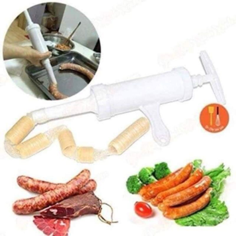 ⚡𝐅𝐑𝐄𝐄𝐒𝐇𝐈𝐏⚡ Dụng cụ làm xúc xích, lạp sườn, nhồi lòng có 2 đầu phễu tiện lợi