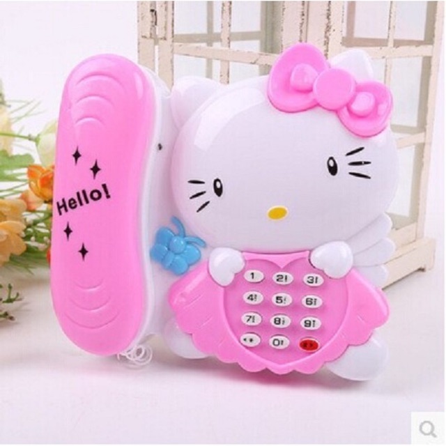 Đồ chơi điện thoại bàn mèo Kitty