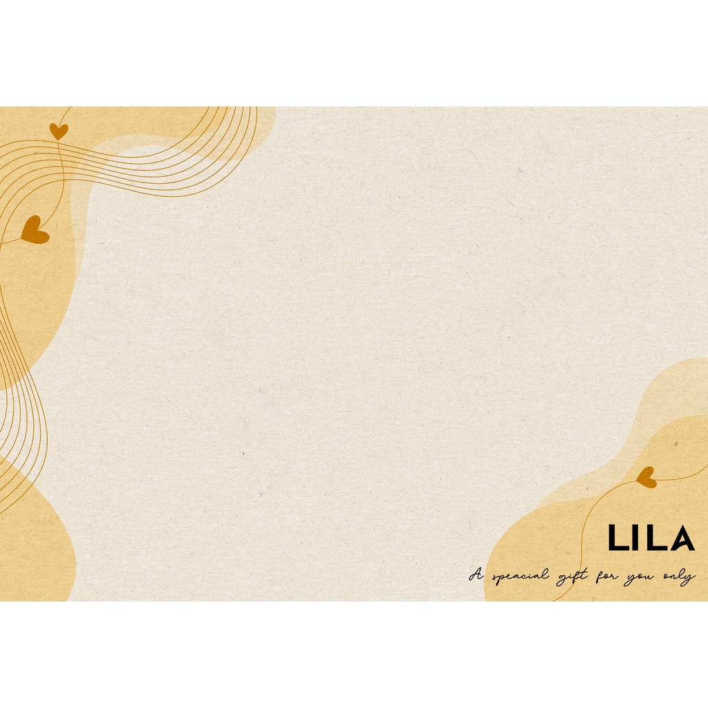 Hộp quà cho áo và Thiệp thiết kế theo yêu cầu - LILA