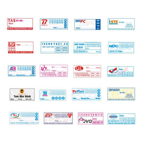 In tem vỡ - Tem bảo hành - Miễn Phí thiết kế