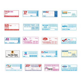(Combo 1000 tem)  In tem vỡ - Tem bảo hành - Miễn Phí thiết kế ( In kỹ thuật số sắc nét không bay màu chữ, không nhòe )