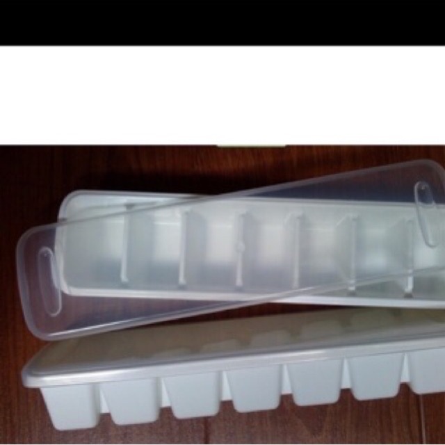 Khay nhựa đựng đá/ đồ ăn có nắp đậy bền đẹp, tiện lợi