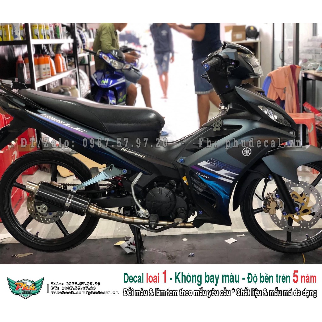 Tem rời Exciter 135 LC xám xanh (Z)