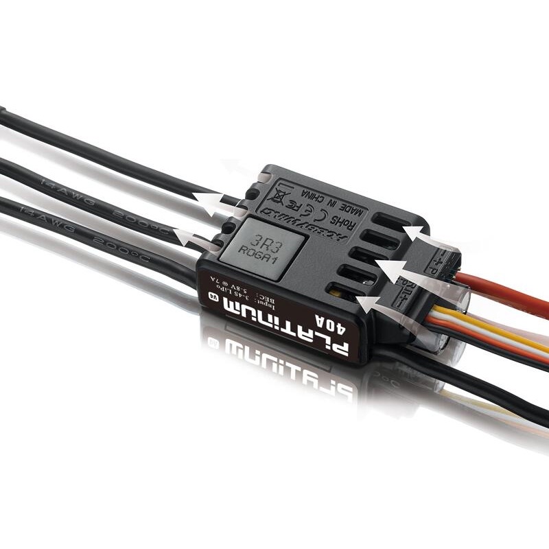Bộ Điều Tốc Không Chổi Than Hobbywing Platinum 25A V4 ESC Cho Drone Heli FPV