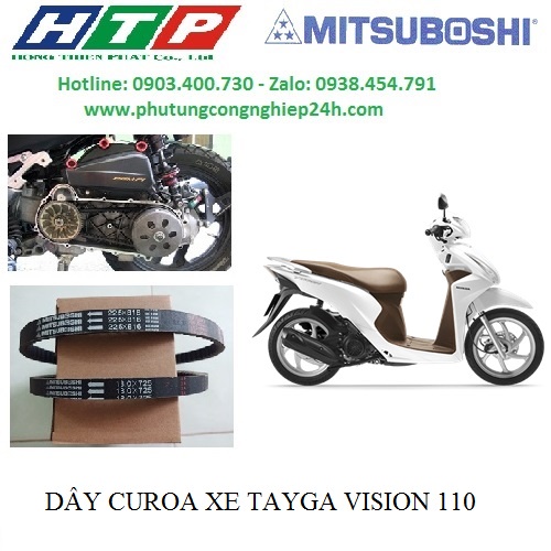 Dây curoa nhật mitsuboshi xe tay ga Vision mã dây 796