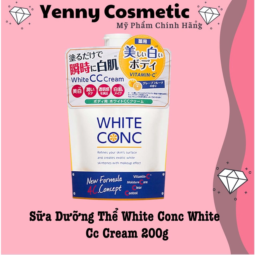 Sữa dưỡng thể White Conc White CC Cream 200g