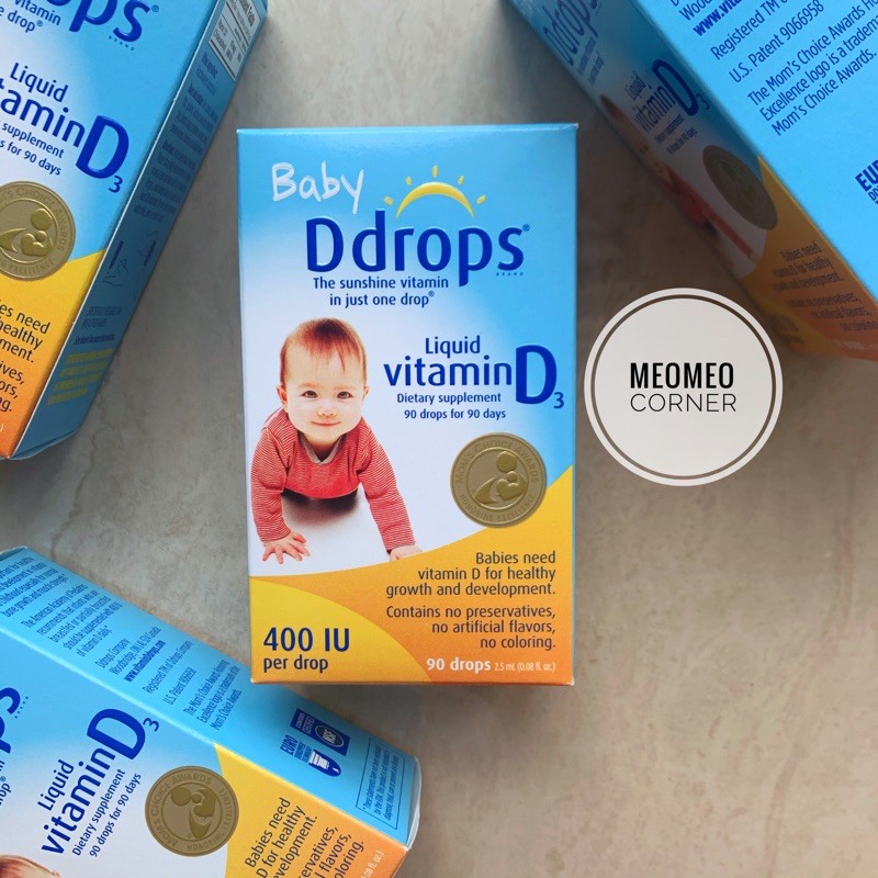 Baby Ddrops Vitamin D3 ddrop cho bé 90 giọt Mỹ