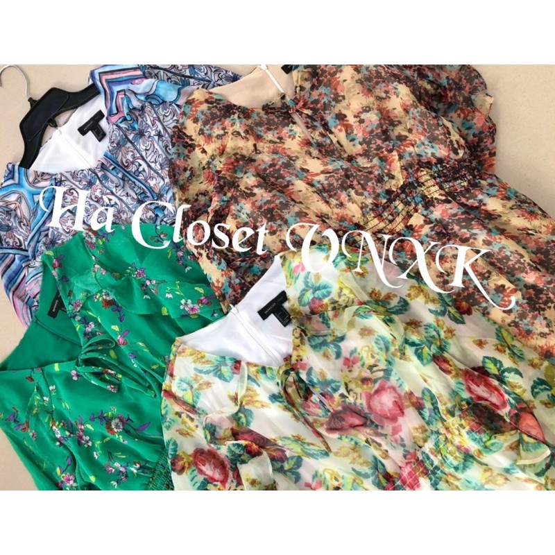 MNG-Đầm Voan Hoa Bèo Dư Xịn