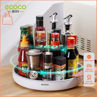 Đĩa xoay 360 độ ecoco khay đựng đồ đa năng tiết kiệm không gian đồ gia dụng thông minh cho mọi nhà