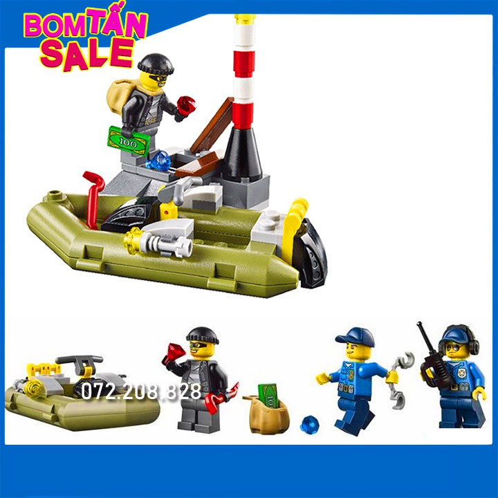 Lego Ninjago Urban BELA 10421  / 409 Mảnh ghép 🍅 Bộ LEGO xếp hình cảnh sát bắt cướp