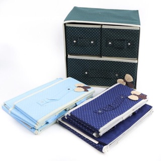 Tủ vải mini 2 tầng 3 ngăn