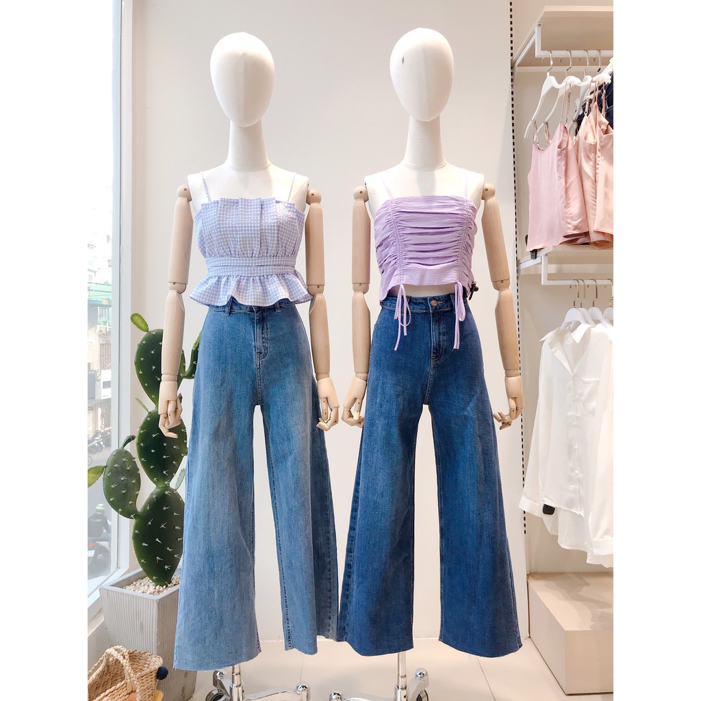 Quần jeans suông MIEU không túi MIEU - HA24
