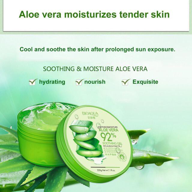 (Hàng Mới Về) Gel Lô Hội Bioaqua 92% Dưỡng Ẩm Làm Mịn Da 220g | BigBuy360 - bigbuy360.vn