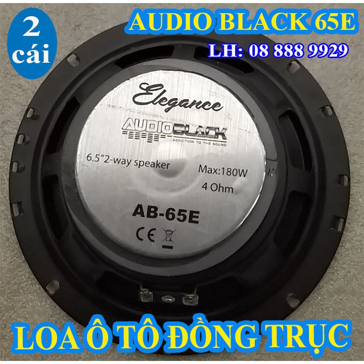 CẶP LOA ĐỒNG TRỤC 16 - AUDIO BLACK 65E - GỒM CẢ BASS TREBLE - GIÁ 1 CẶP