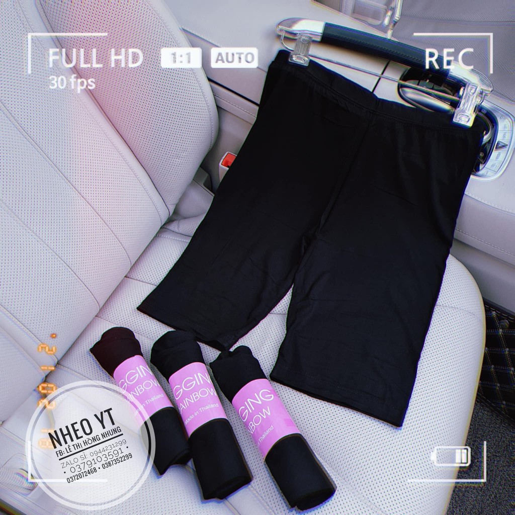 Quần legging lửng thái Quần legging ngố đùi thái cạp chun siêu mịn