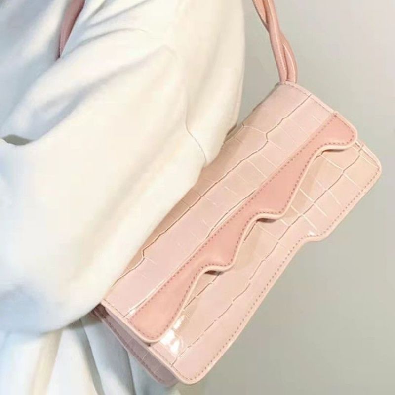 Oeteo Túi Xách Đeo Vai Màu Hồng Kiểu Dáng Nhỏ Nhắn Xinh Xắn Dành Cho Nữ