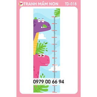 THƯỚC ĐO CHIỀU CAO CHO BÉ (Decal bóc dán)