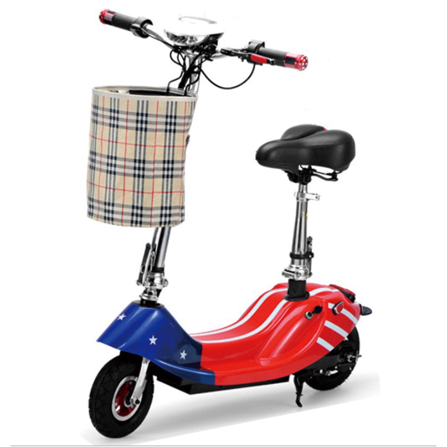 Xe điện Mini E-Scooter cá heo 24V gấp gọn chạy điện