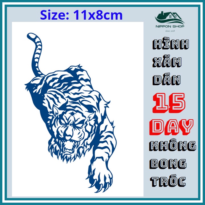 Hình Xăm Dán 15 Ngày Không Phai 11 x 18 cm Mẫu 293