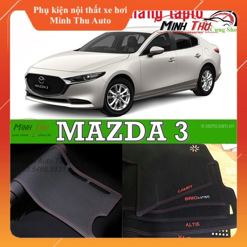 Thảm Taplo Da Carbon Xe Mazda 3 Đời 2015 - 2019