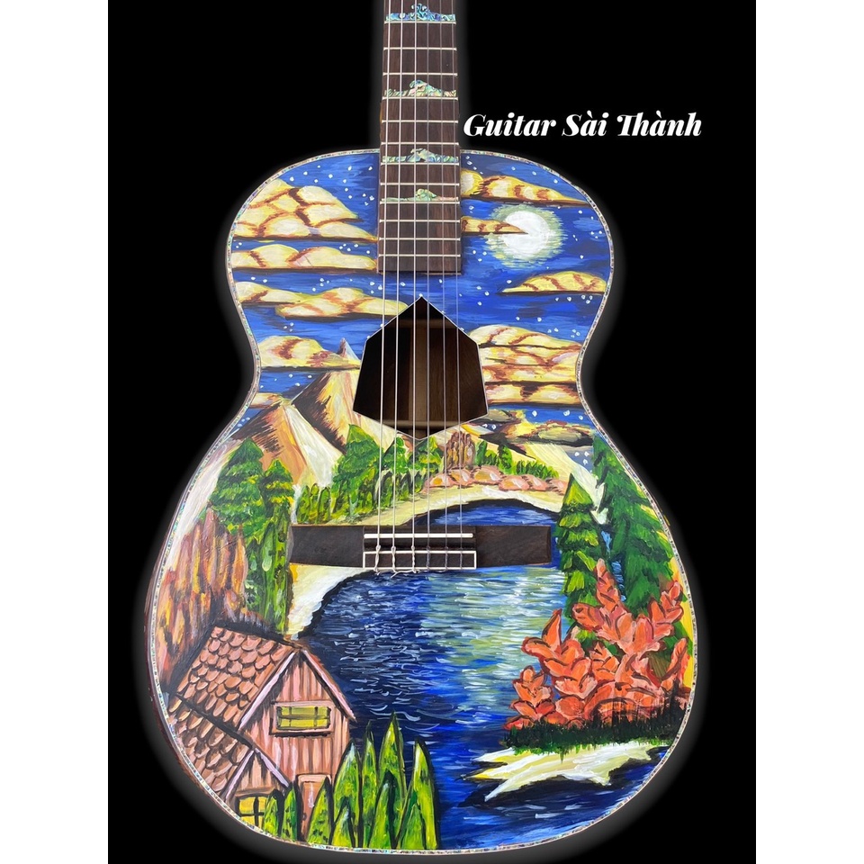 Đàn Guitar Custom Vẽ Thiết Kế Mã LBT-C2