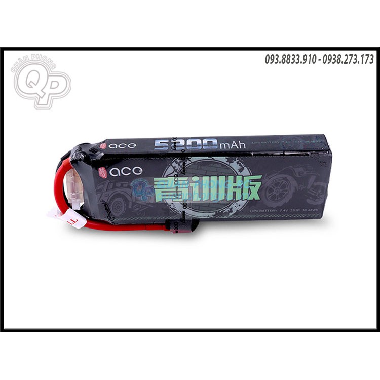 Pin Gens Ace 11.1V 5200mAh 50C jack chữ T