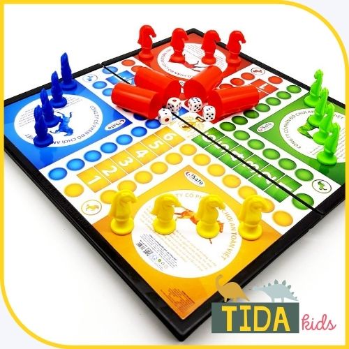 Cờ Cá Ngựa Sato ⚡ HOT TREND ⚡ Đồ Chơi Cờ Đua Ngựa, Có Hộp Đựng Board Game, Đồ Chơi Giải Trí TiDa Kids Shop