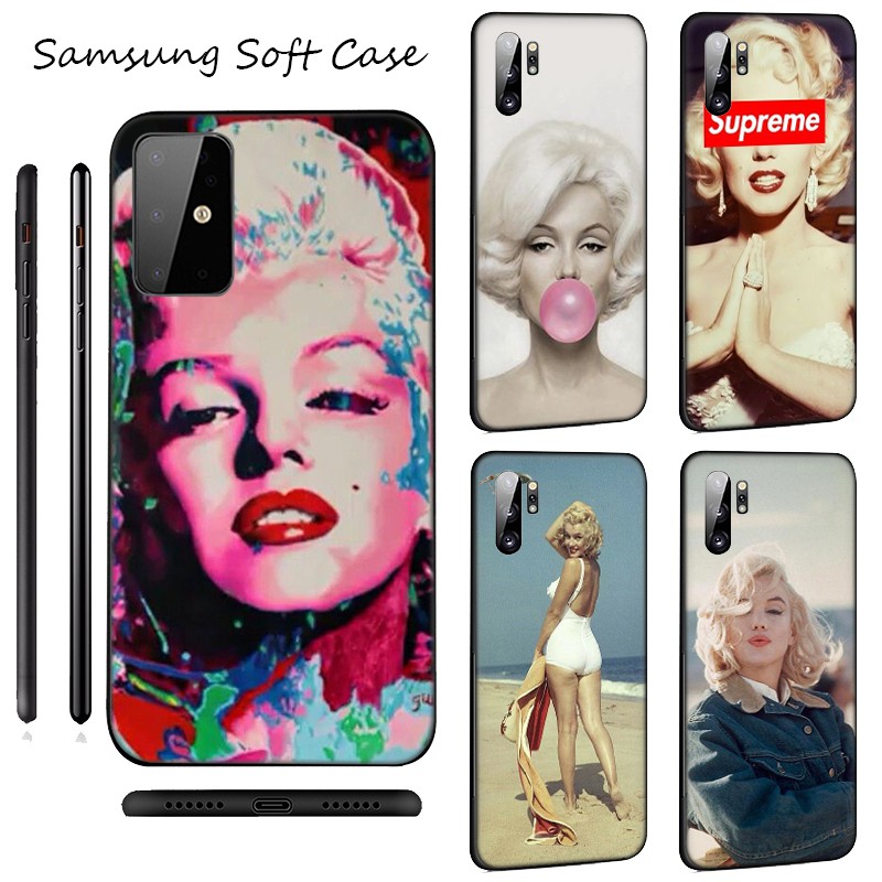 Samsung Galaxy A9 A8 A7 A6 Plus A8+ A6+ 2018 A5 A3 2016 2017 Casing phone Soft Case YX150 Marilyn Monroe