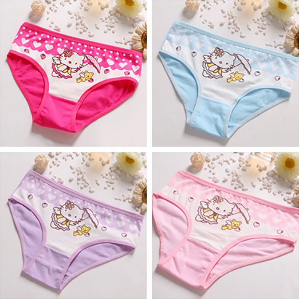 Quần Lót Cotton Hello Kitty Cho Bé Gái (2-12 Tuổi)