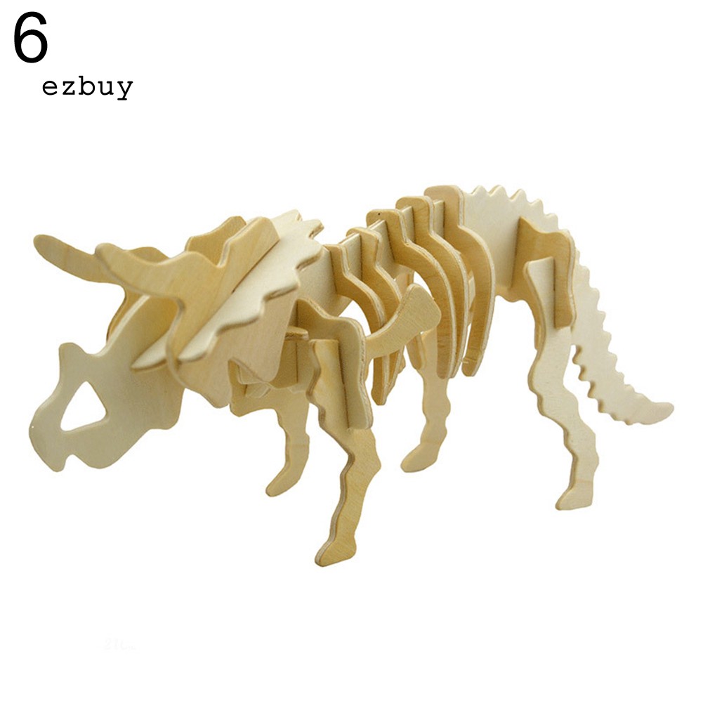 Bộ đồ chơi xếp hình hình bộ xương khủng long 3d bằng gỗ vui nhộn cho bé