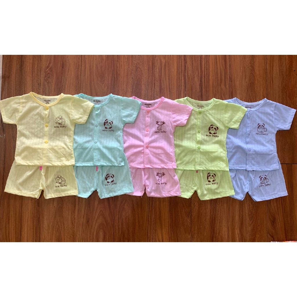 Bộ quần áo trẻ em cotton giấy QATE517