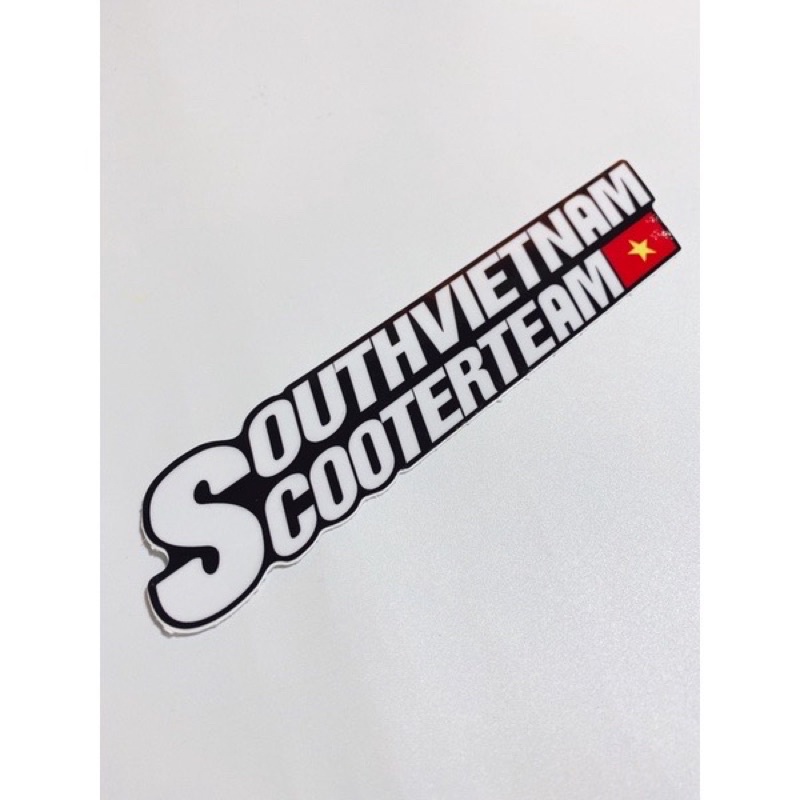 Tem Decal Logo Sticker SOUTHVIETNAM SCOOTER TEAM chống Thấm