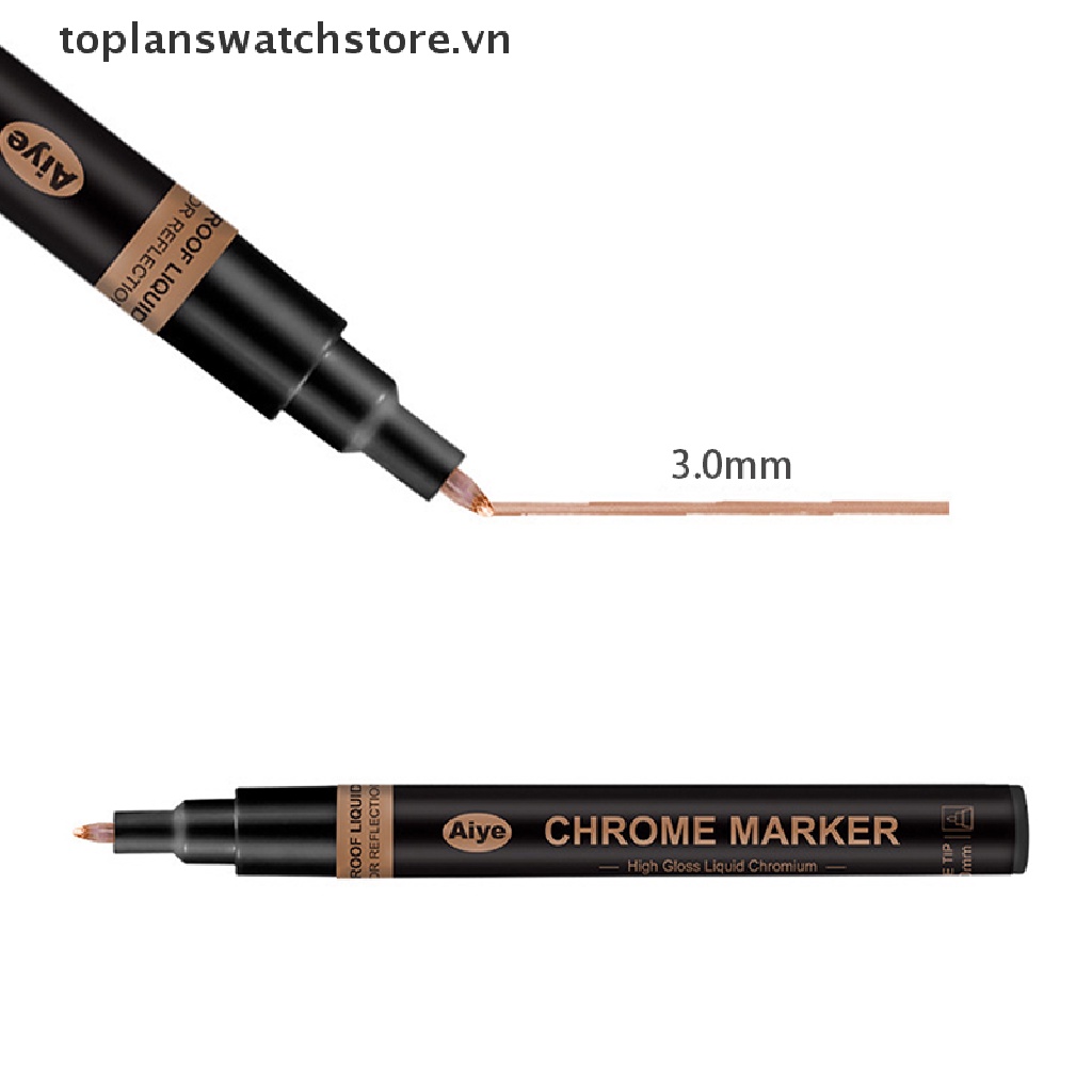 1 Bút Đánh Dấu Tráng Gương Mạ Chrome 0.7-3Mm DIY