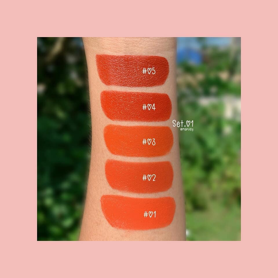 Set son thỏi lì Odbo 5 cây Dreaming lipstick Thái Lan