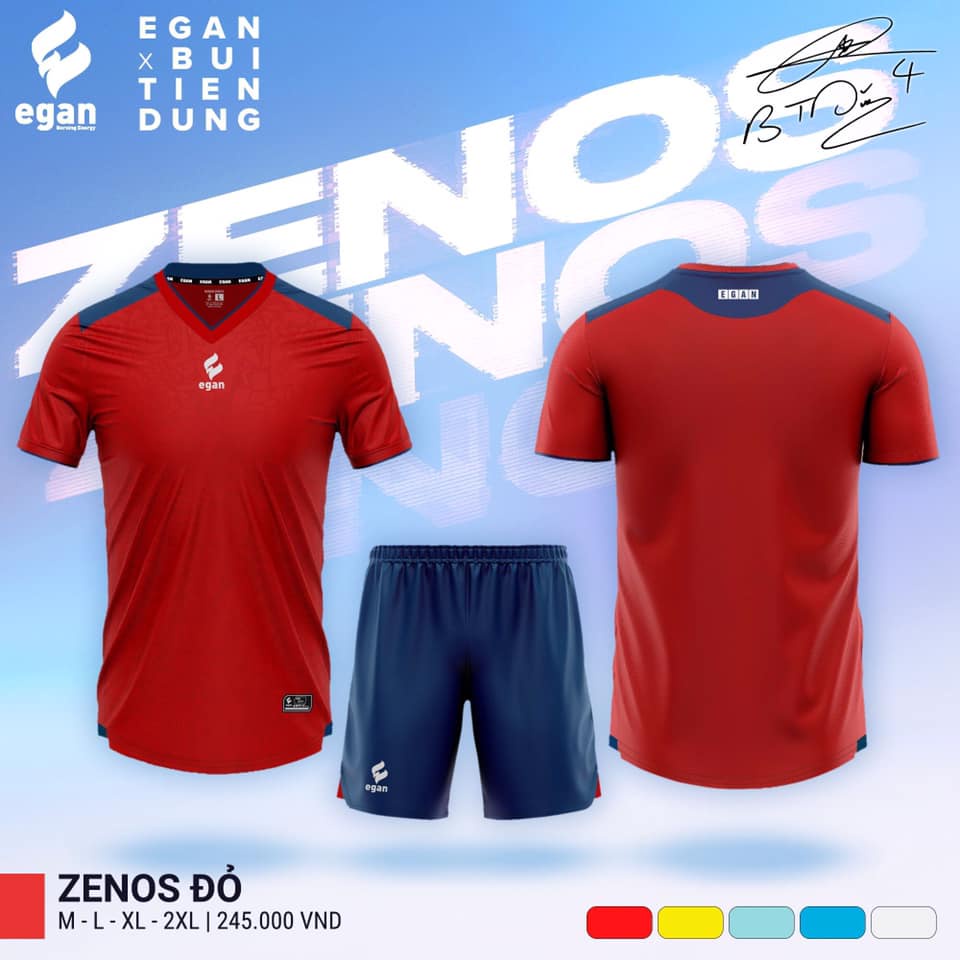 Bộ Quần Áo Bóng Đá Egan Zenos Vân Nổi Bắt Mắt Và Mãnh Mẽ