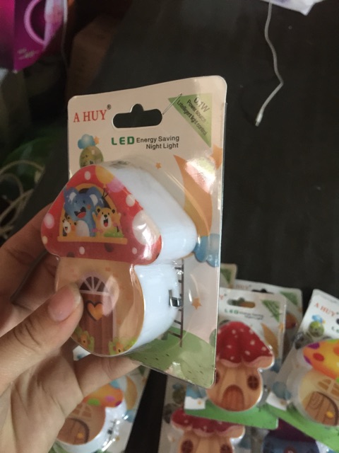 Đèn ngủ nhà nấm siêu đáng yêu