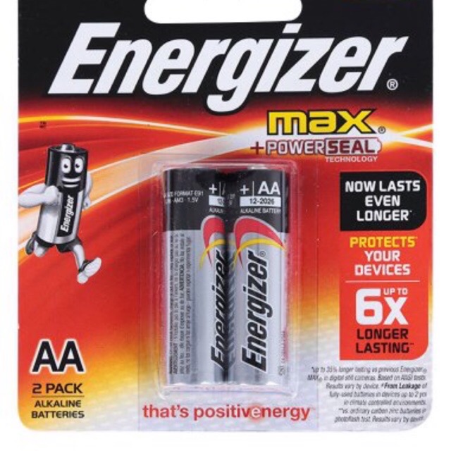 Vĩ 2 viên pin Energizer