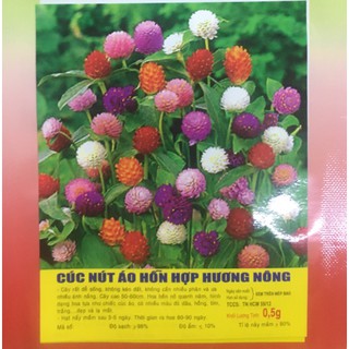 Hạt Hoa CÚC Nút Áo nhiều màu - Gói 0,5 gram