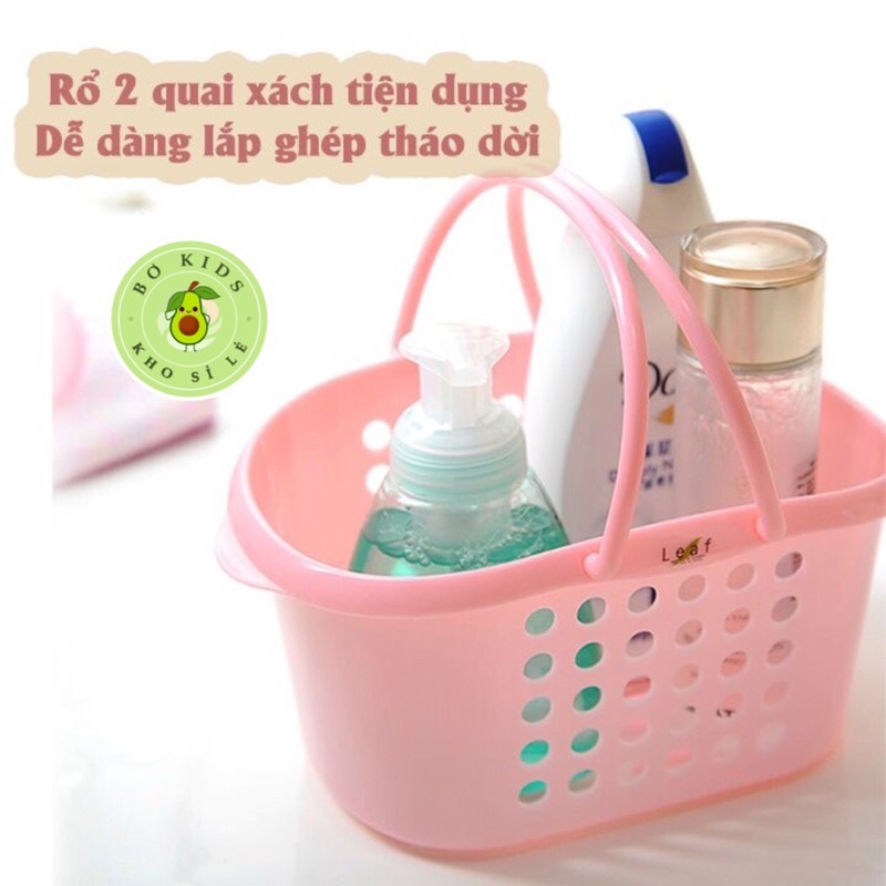 Giỏ đựng đồ đa năng có quai cầm 3 size Nhựa Việt Nhật (MS:3210/3211/3212)