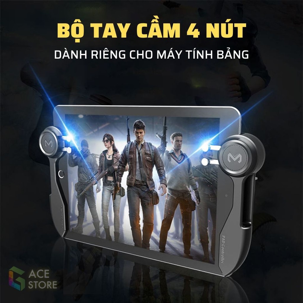 Memo AK-PAD06 | Bộ tay cầm 4 nút dành cho iPad, Tablet