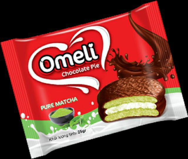 bánh omeli chocolate pie rắc dừa. ít đường mới hộp 12 gói ×25g